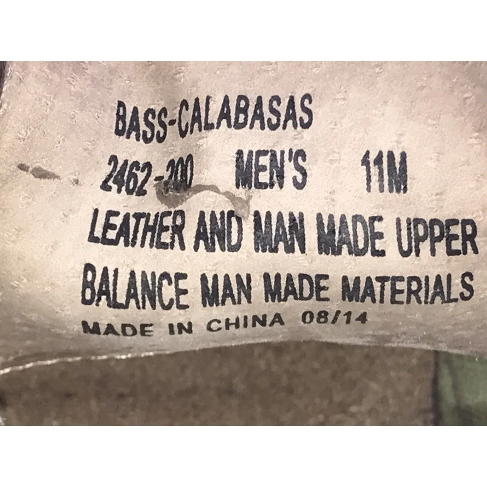 Bass Calabasas Mens Size 11 Brown‎ Leather Derby Brogue Lace Up Dress Shoes